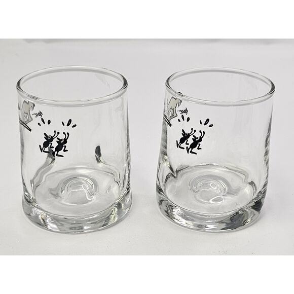 4 Vintage 70's BC Comic Johnny Hart Anteater Pinched Rocks Glasses 8 oz 3.5"T - Picture 10 of 14